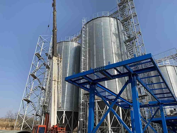 galvanized silo