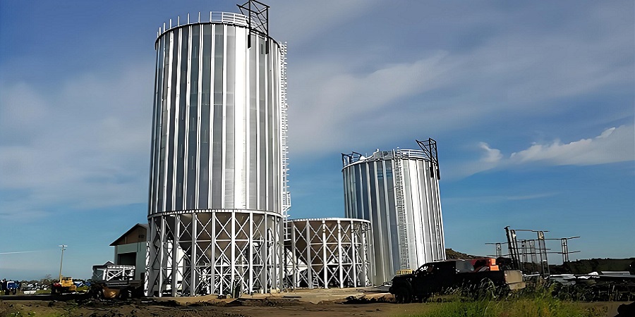 wheat metal silo