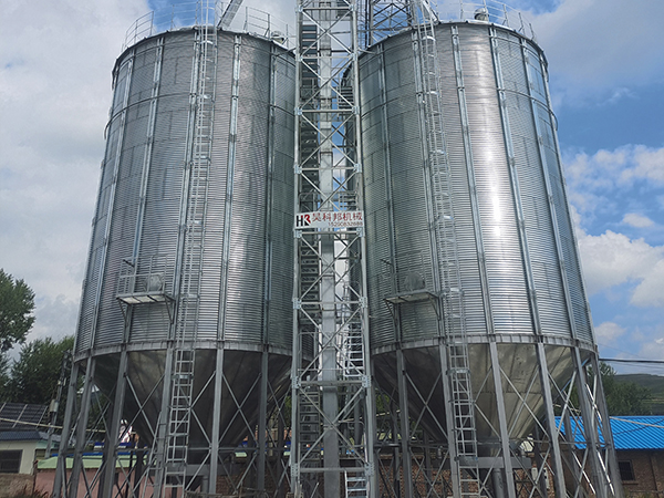 Corn metal silo