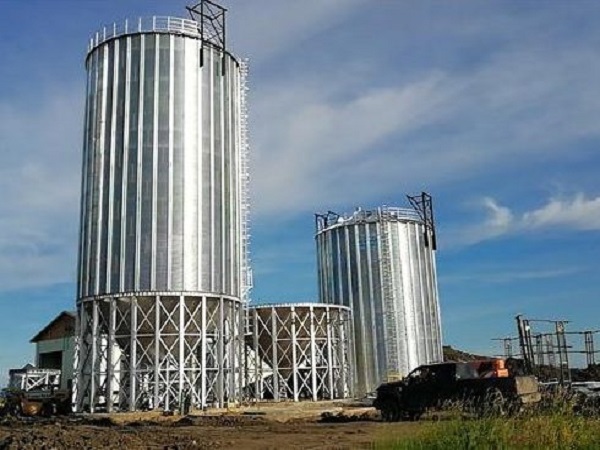 wheat grain silo